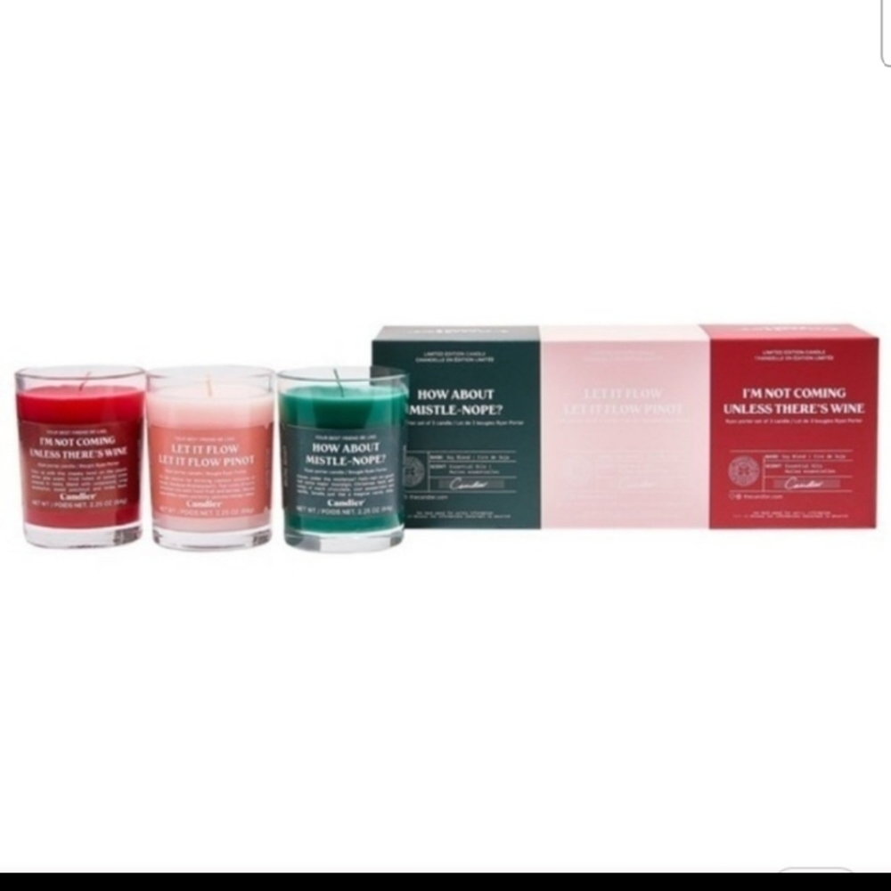 Ryan Porter Holiday Votive Candles (Set of 3)